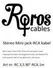 Røros Cable Stereo Mini Jack til RCA thumbnail